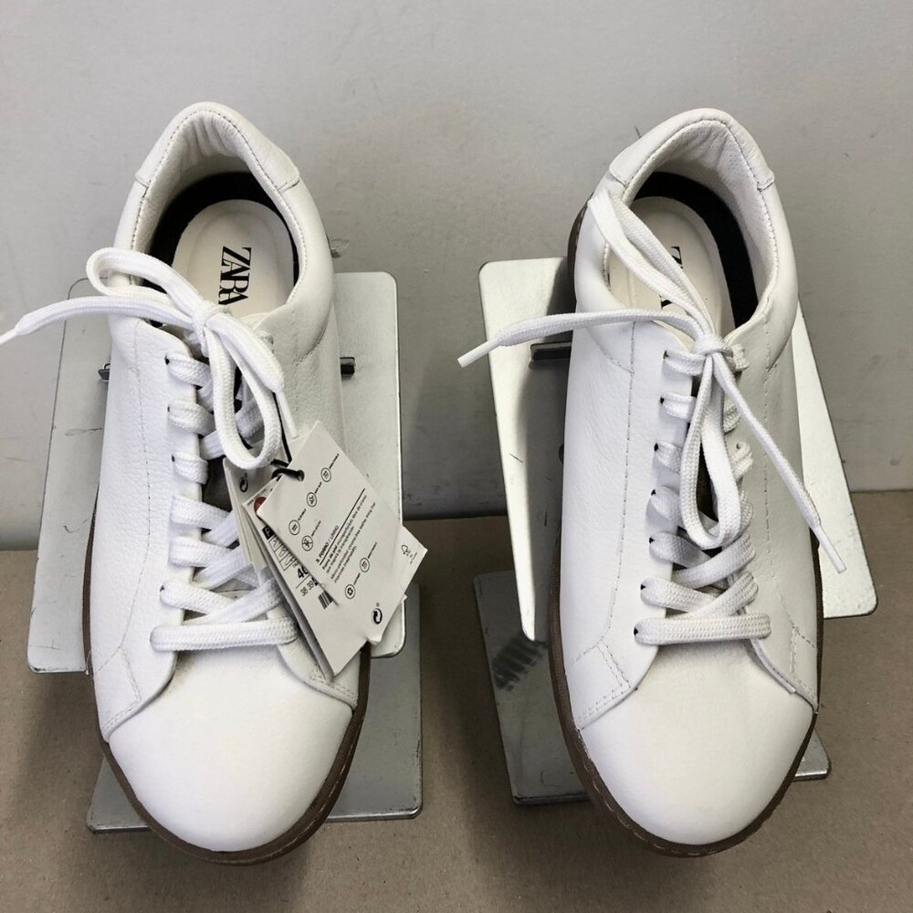 Zara Leather Uniform Sneakers